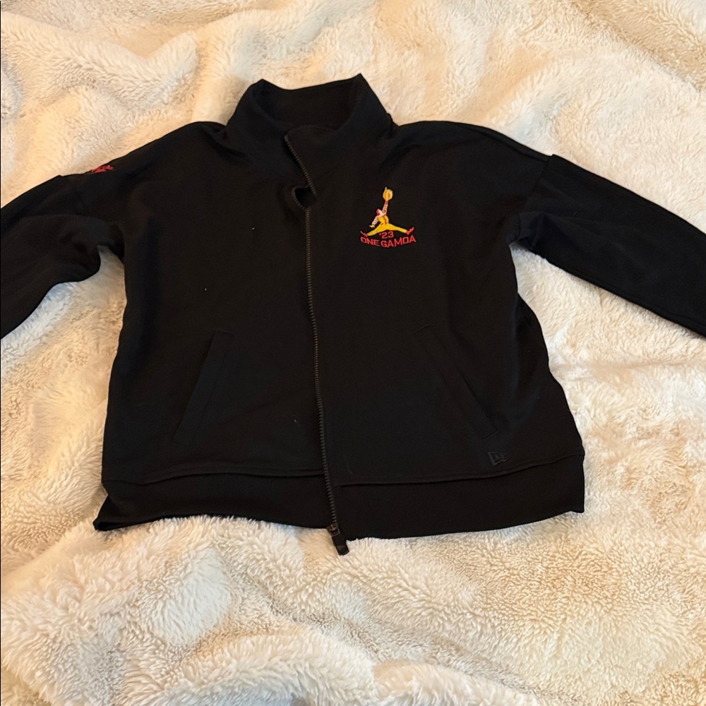 Black Zip-Up Jacket with McDonald’s and Coca Cola Logo